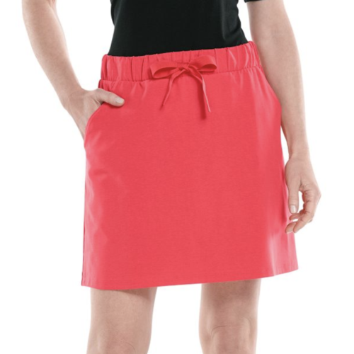 coolibar Coolibar Plaka Knit Skort Poppy Red coolibar Coolibar Plaka Knit Skort Poppy Red
