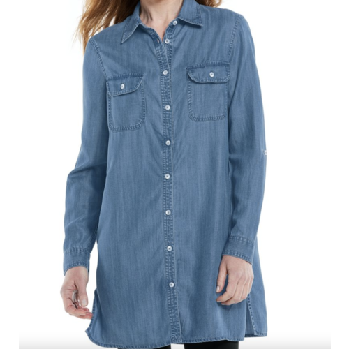 coolibar Coolibar Santa Rosa Chambray Tunic coolibar Coolibar Santa Rosa Chambray Tunic