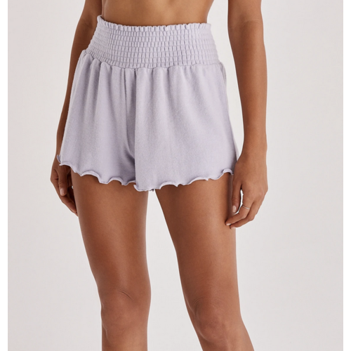 Z Supply Z supply Dawn Smocked Short Lav Ash Z Supply Z supply Dawn Smocked Short Lav Ash