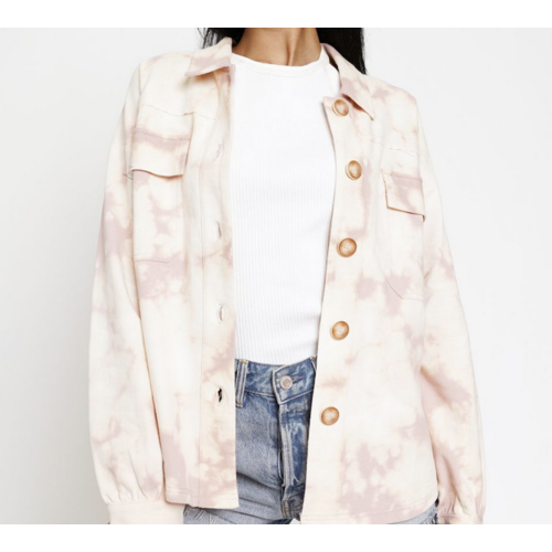 Mystree Mystree Acid Washed JKT Blush Mystree Mystree Acid Washed JKT Blush