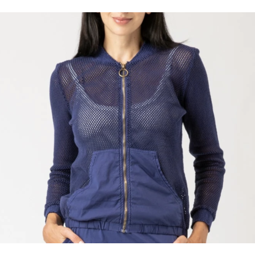 XCVI Flannery Bomber Blue XCVI Flannery Bomber Blue