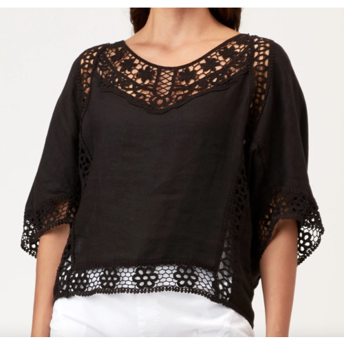 XCVI Keebo Top Blk XCVI Keebo Top Blk