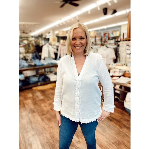 Nic & Zoe Shoreline Gauze Top Nic & Zoe Shoreline Gauze Top