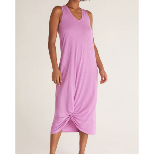 Z Supply Z Supply Reverie Knot Triblend Dress WILD DAHLIA Z Supply Z Supply Reverie Knot Triblend Dress WILD DAHLIA