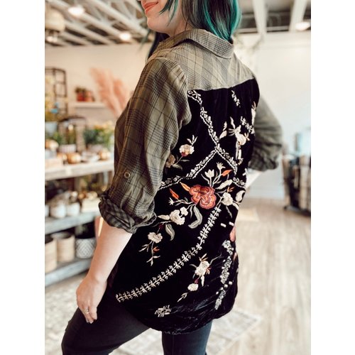 Statements Forest Plaid Janis Shirt Statements Forest Plaid Janis Shirt