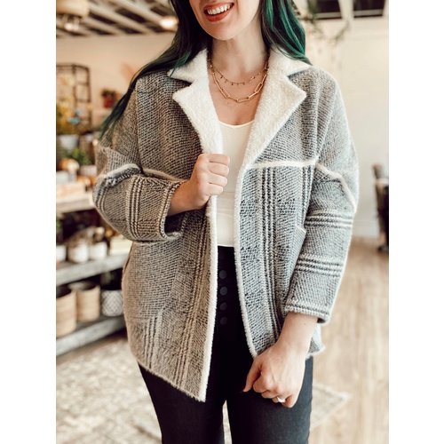 Metric Knits Lapel Card Ivory Metric Knits Lapel Card Ivory