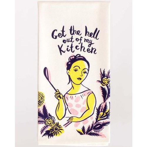 BLUE Q Blue Q Dish Towel- Get the Hell Out WW309 BLUE Q Blue Q Dish Towel- Get the Hell Out WW309