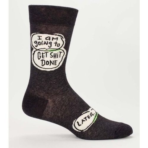 BLUE Q Blue Q Get Shit Done Men's Socks SW802 BLUE Q Blue Q Get Shit Done Men's Socks SW802