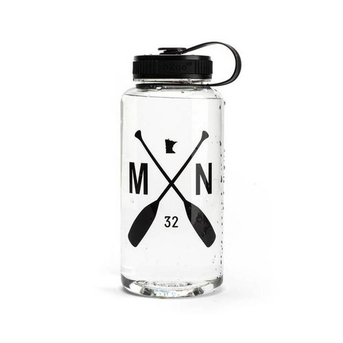 Sota Clothing Sota MN Paddle Water Bottle 34 oz Black/Clear Sota Clothing Sota MN Paddle Water Bottle 34 oz Black/Clear