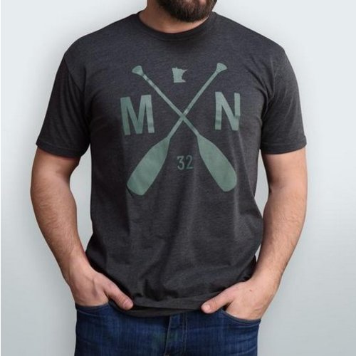Sota Clothing Sota MN Paddle Midnight Tee Char/Green Sota Clothing Sota MN Paddle Midnight Tee Char/Green
