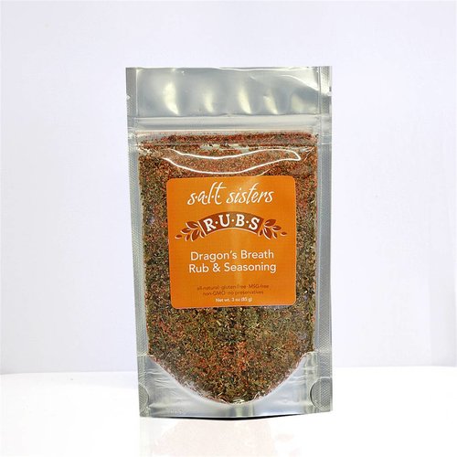 SALT SISTERS Salt Sisters Dragon's Breath Rub & Seasoning 3oz 504-cp4 SALT SISTERS Salt Sisters Dragon's Breath Rub & Seasoning 3oz 504-cp4
