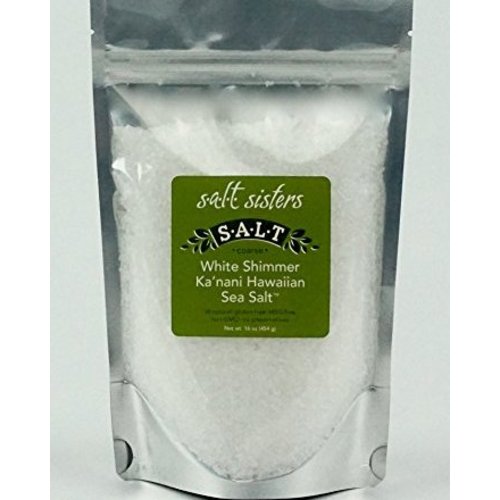 SALT SISTERS Salt Sisters White Shimmer Ka'nani Sea Salt 4 oz 180-cp4