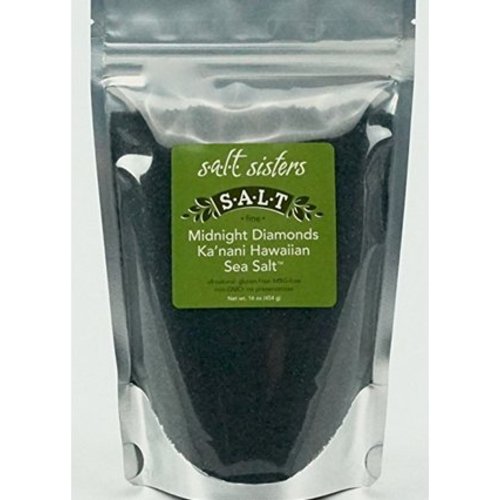 SALT SISTERS Salt Sisters Midnight Diamonds Ka'nani Hawaiian Sea Salt 4oz 182-cp4 SALT SISTERS Salt Sisters Midnight Diamonds Ka'nani Hawaiian Sea Salt 4oz 182-cp4