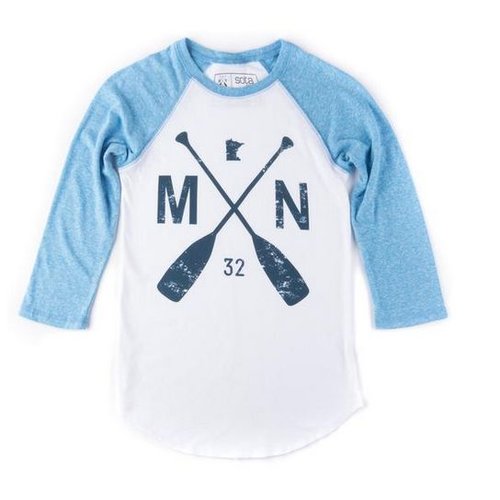Sota Clothing Sota Lake St. Raglan Tri Pool Sota Clothing Sota Lake St. Raglan Tri Pool