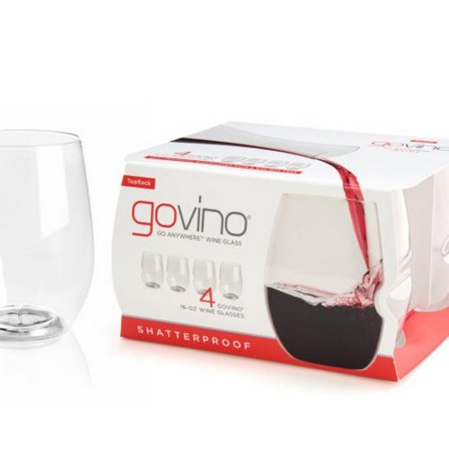 GoVino Dishwasher Safe Wine Glass 4 pack GoVino Dishwasher Safe Wine Glass 4 pack