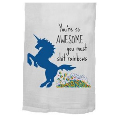 Twisted Wares- Missy Made Twisted Wares Dish Towel-S*** Rainbows Twisted Wares- Missy Made Twisted Wares Dish Towel-S*** Rainbows