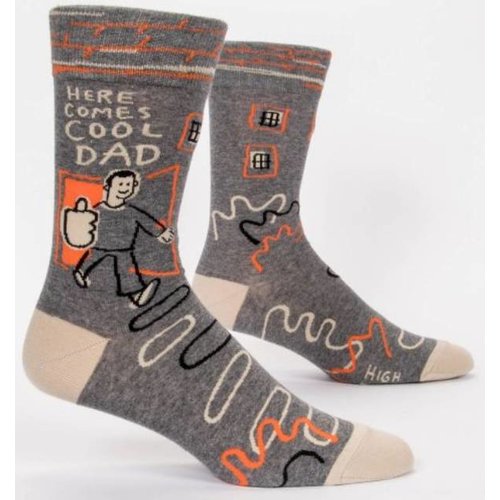 BLUE Q Blue Q Here Comes Cool Dad M's Sock BLUE Q Blue Q Here Comes Cool Dad M's Sock
