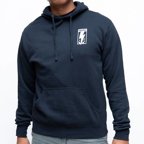 MASH Bolt Pullover Hoodie Navy Blue MASH Bolt Pullover Hoodie Navy Blue
