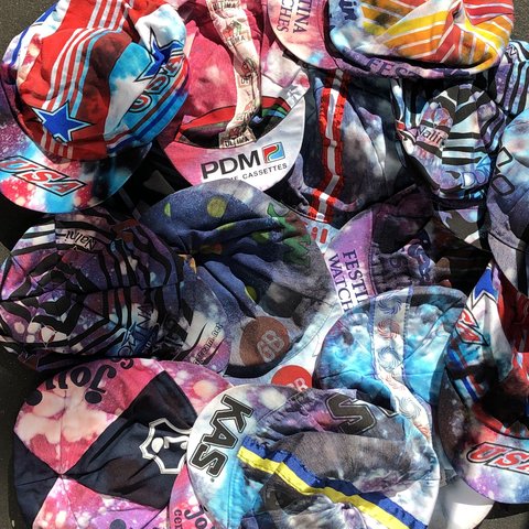 Mystery Galaxy Tie Dye Cycling Cap Mystery Galaxy Tie Dye Cycling Cap