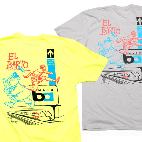MASH El Barto T-Shirt Neon or Silver MASH El Barto T-Shirt Neon or Silver
