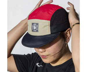 MASH FOLDABLE HAT Black Tan Red - MASH 