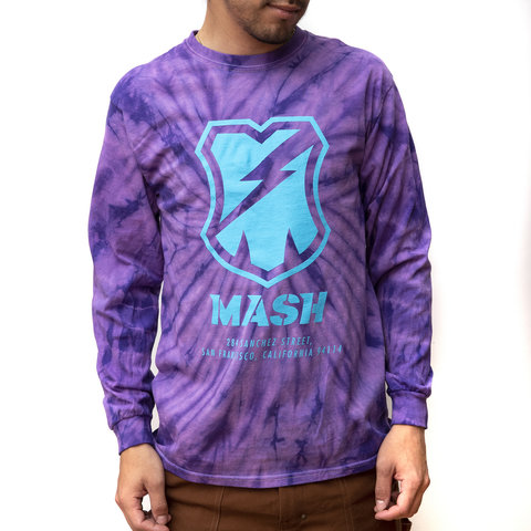 MASH Shop Long Sleeve Purple Spider Dyed MASH Shop Long Sleeve Purple Spider Dyed