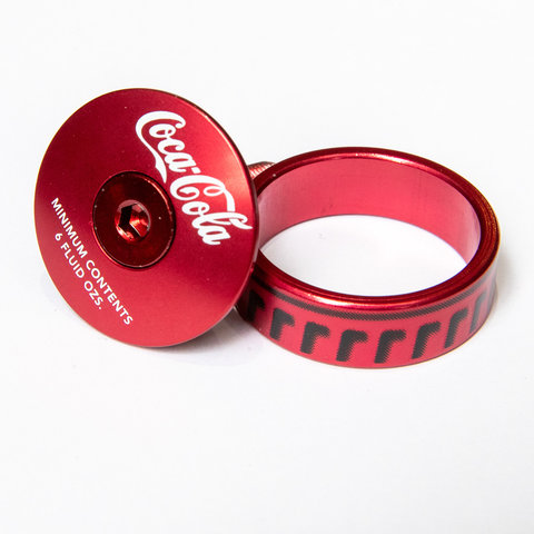 MASH Bonk Bottle Cap Top Cap + 10mm Spacer Red Anodized MASH Bonk Bottle Cap Top Cap + 10mm Spacer Red Anodized