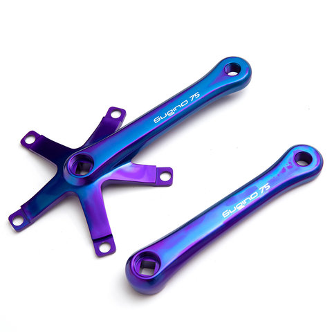 MASH X Sugino 75 Purple/Blue Crank Arms 165 MASH X Sugino 75 Purple/Blue Crank Arms 165