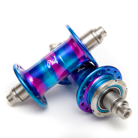 MASH x Phil Wood Fix/Fix Hubset Pink/Purple/Blue 28H MASH x Phil Wood Fix/Fix Hubset Pink/Purple/Blue 28H