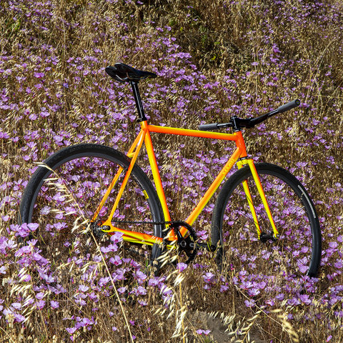 MASH Steel Frameset Neon Orange/Yellow Fade MASH Steel Frameset Neon Orange/Yellow Fade