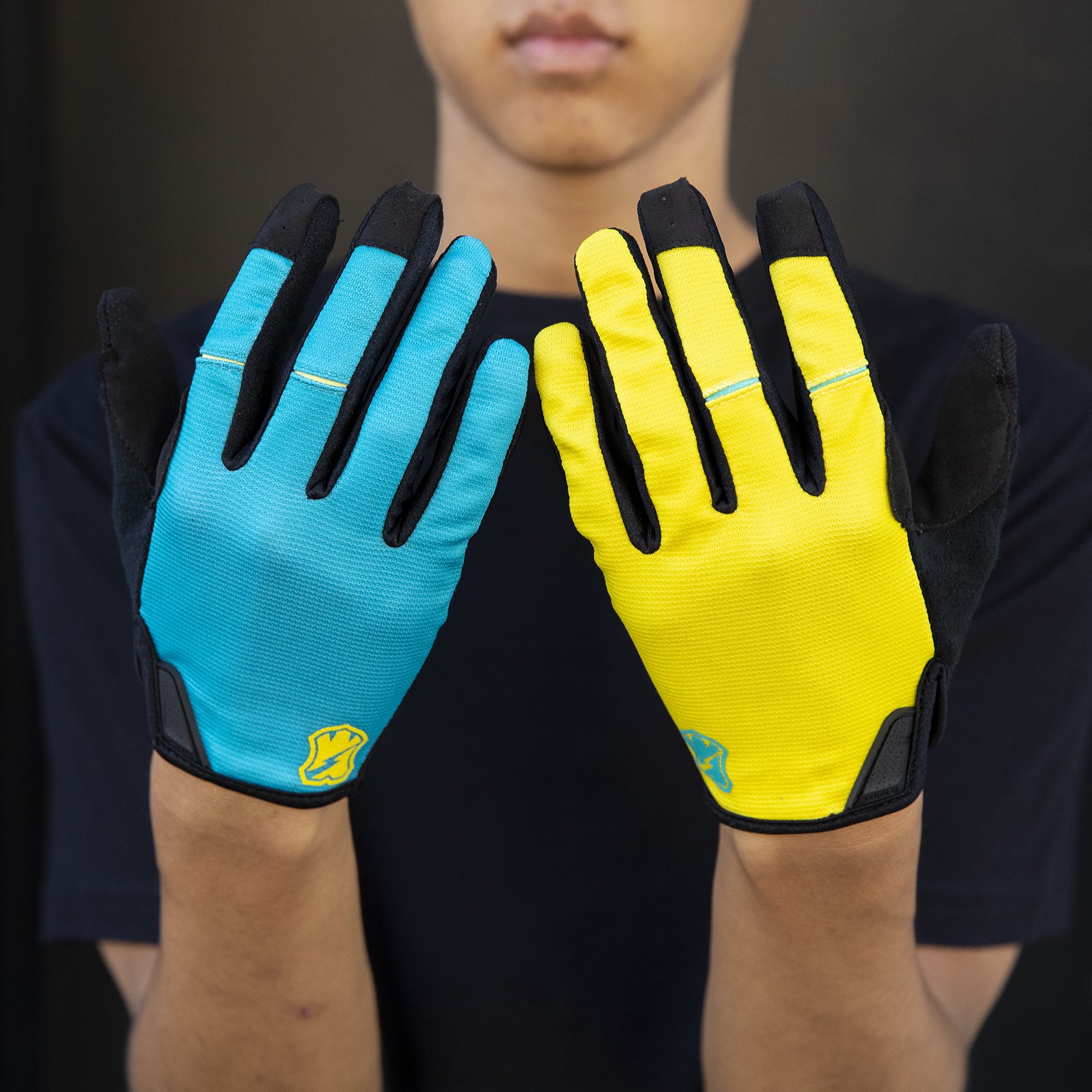 MASH Teal Yellow DND Gloves