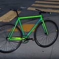 MASH Steel Frameset Neon Blue/Green Fade