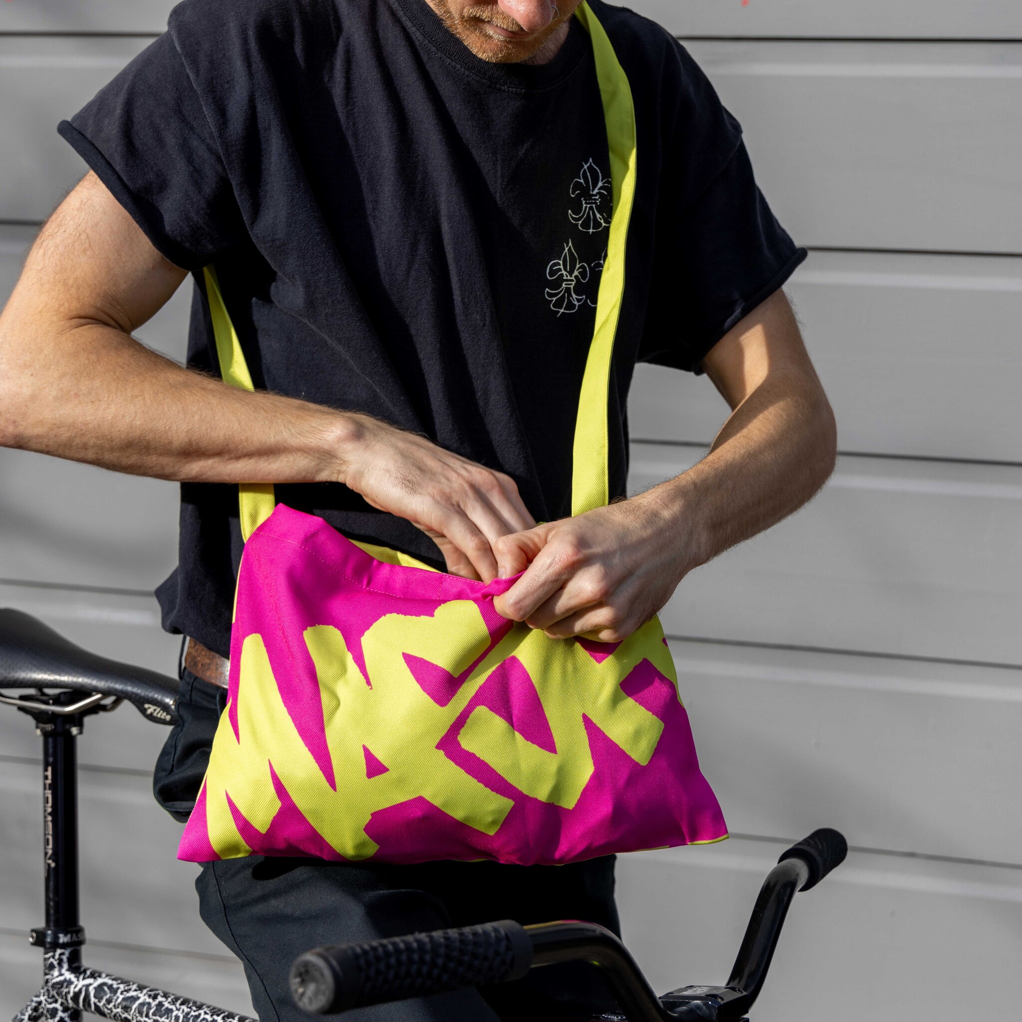 MASH Musette Bag, Pink Yellow - MASH STOREROOM