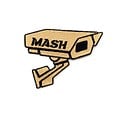 MASH CCTV Patch Gold