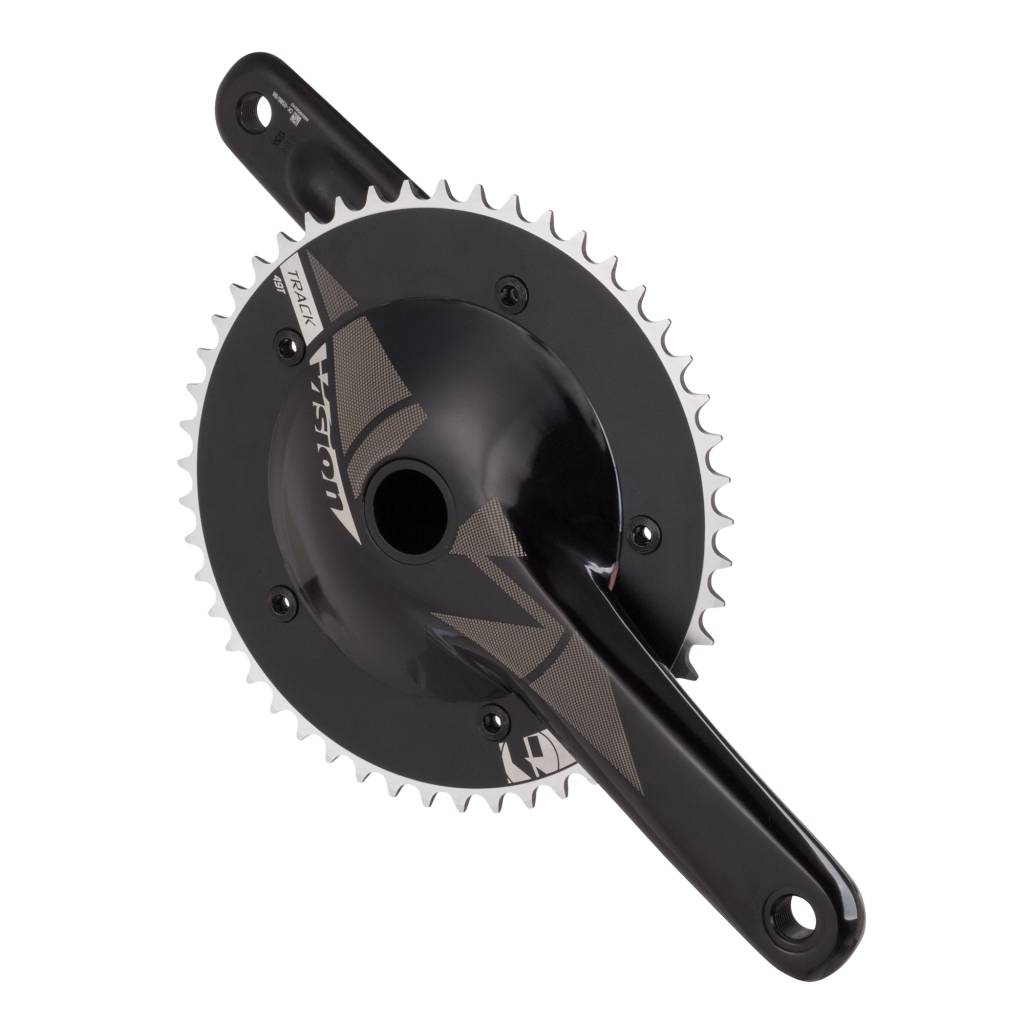 Vision NS 386EVO 165mm Track Crank 49t, Black Vision NS 386EVO 165mm Track Crank 49t, Black