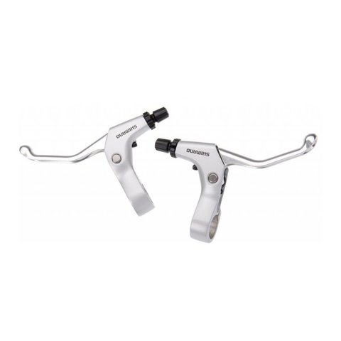 Shimano R550 Flat Bar Road Brake Lever Set, Silver Shimano R550 Flat Bar Road Brake Lever Set, Silver