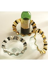 Annie Glass Annie Glass-Ruffle Wine Coaster