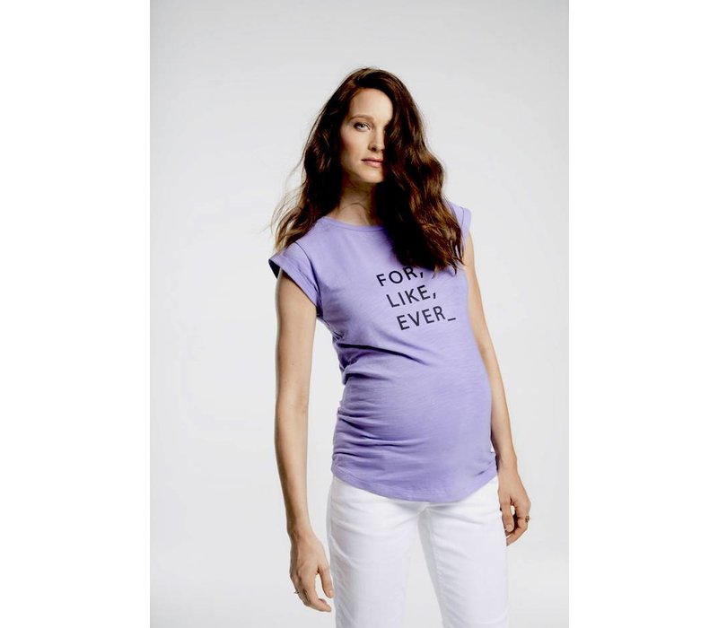 tee shirt femme mauve