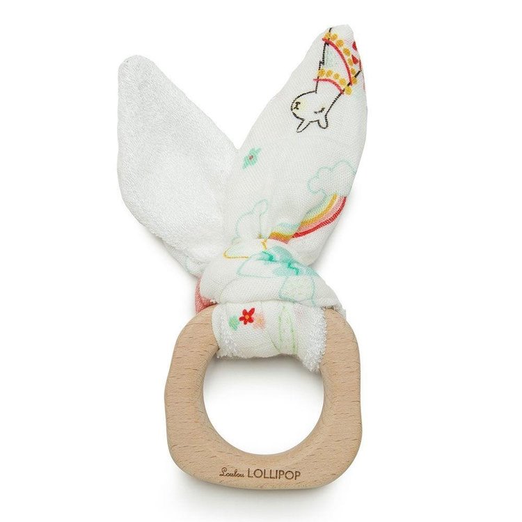 Loulou Lollipop ANNEAU DE DENTITION OREILLE DE LAPIN LOULOU LOLLIPOP