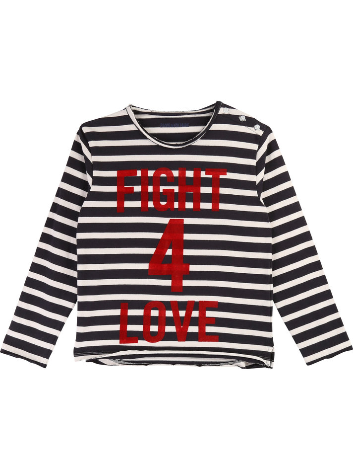 T-shirt Manches Longues Zadig & Voltaire - Couleur Gris, Taille M, Occasion Bon état