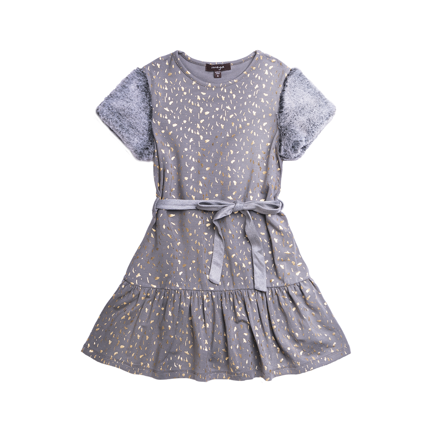 Robe Imoga 4ans Fille Gris Journey Confetti Ash AH19 Boutique