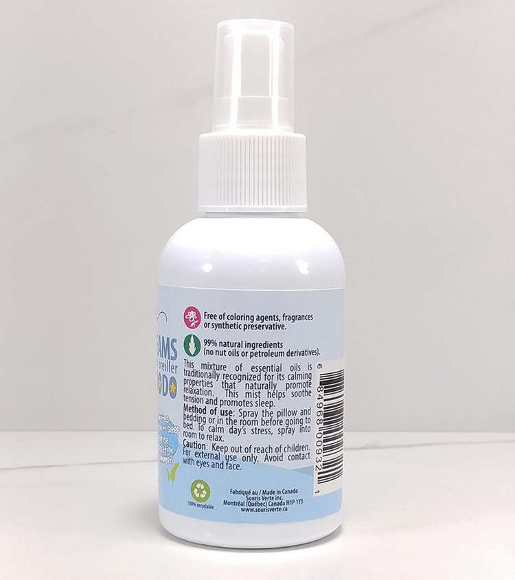 Souris Verte Brume pour Oreiller Souris Verte