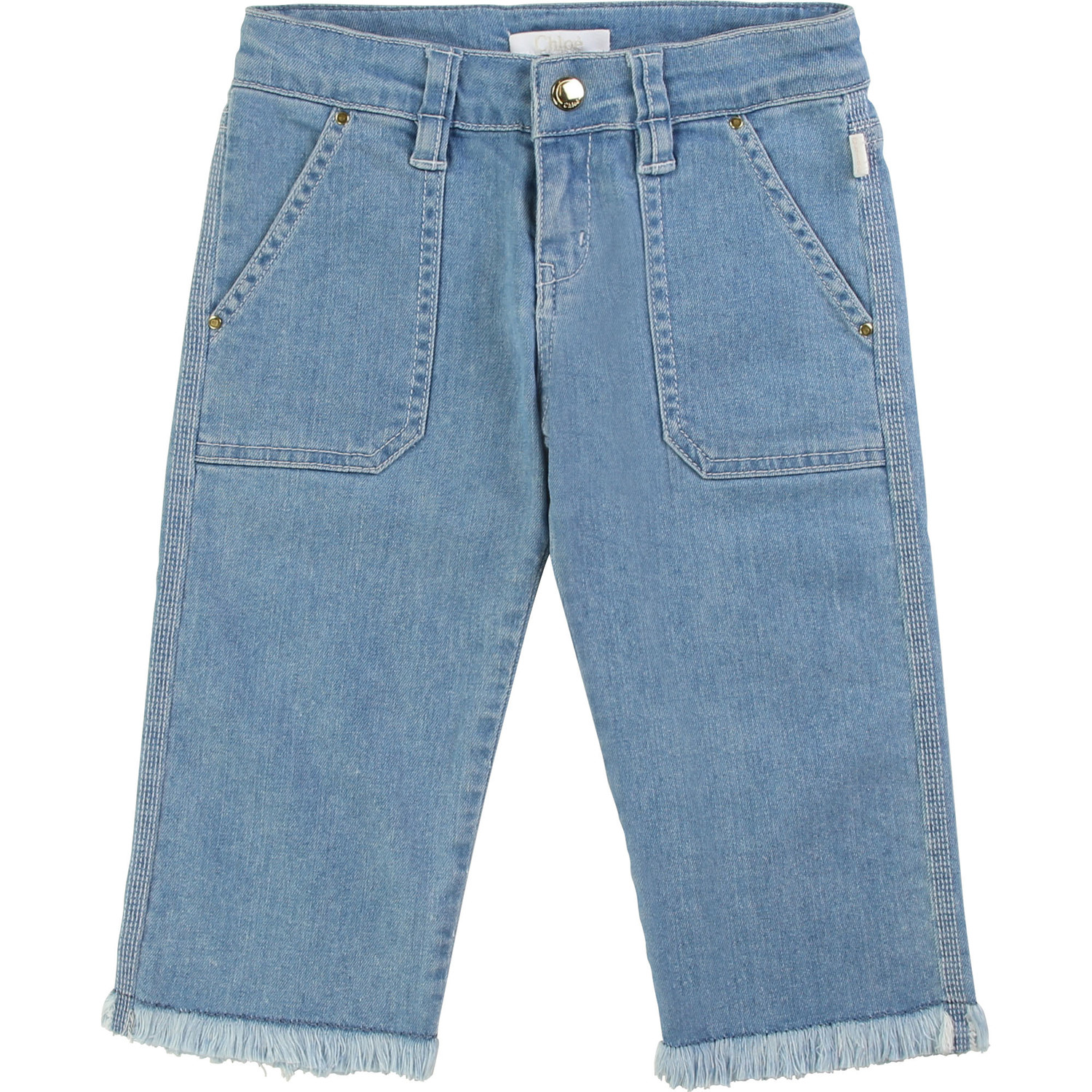 Jean Capri Arizona Fille - Bleu Denim, Taille 8, Coton/poly/spandex, Très Bon état