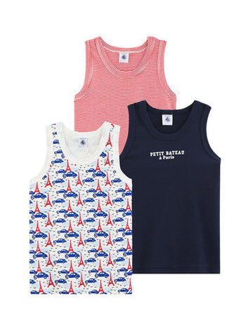 Petit Bateau Petit Bateau Boy's Tank Top Trio