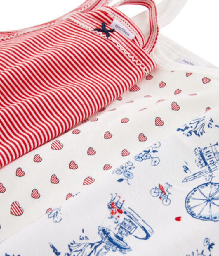 Petit Bateau Trio de  Camisoles Fille Petit Bateau