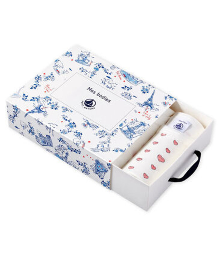 Petit Bateau Trio de Bodies Fille Petit Bateau