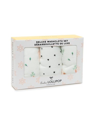 Loulou Lollipop LOULOU LOLLIPOP WASHCLOTH SET (X3)