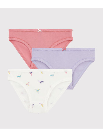 Petit Bateau PETIT BATEAU GIRL'S 3 SLIPS SET