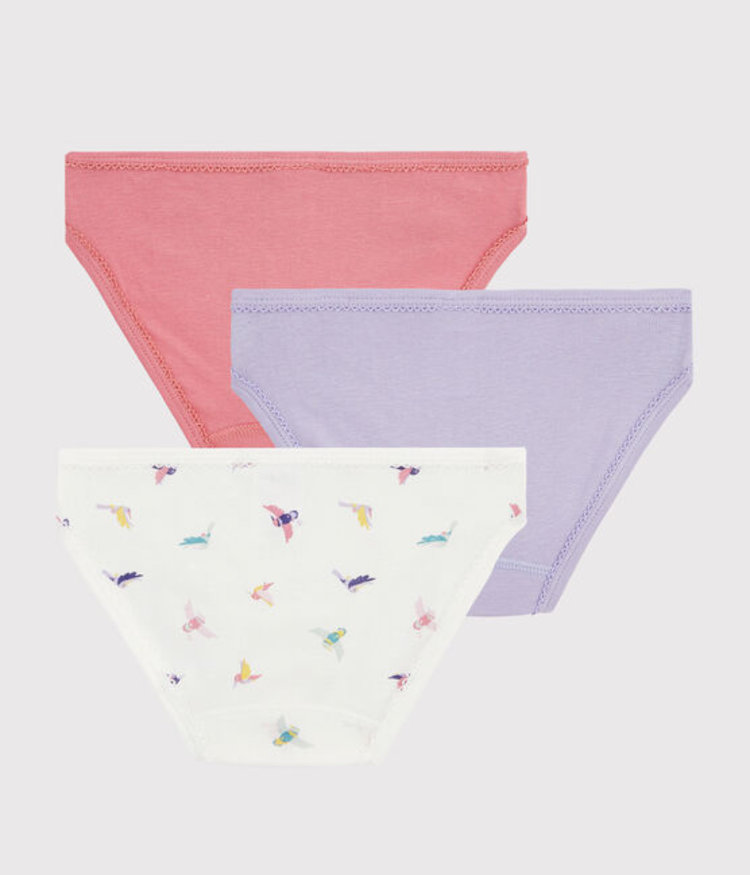 Petit Bateau PETIT BATEAU GIRL'S 3 SLIPS SET
