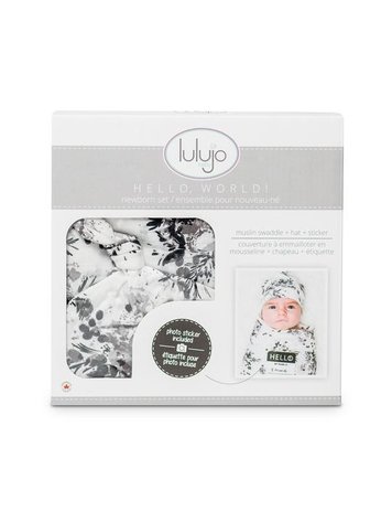 Lulujo LULUJO HELLO WORLD! NEWBORN SET